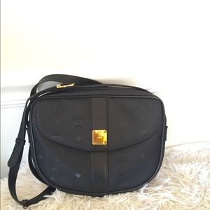 MCM Patricia Comer Black Vintage Crossbody Bag
